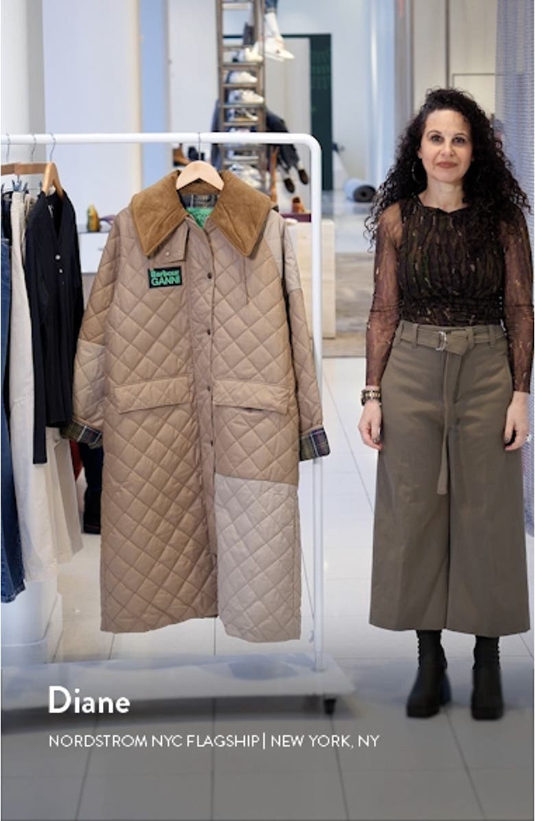 Burghley Oversize Quilted Coat, sales video thumbnail