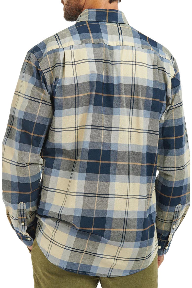 Eden Regular Fit Plaid Stretch Cotton Button-Down Shirt, Alternate, color, RIVER BIRCH TARTAN