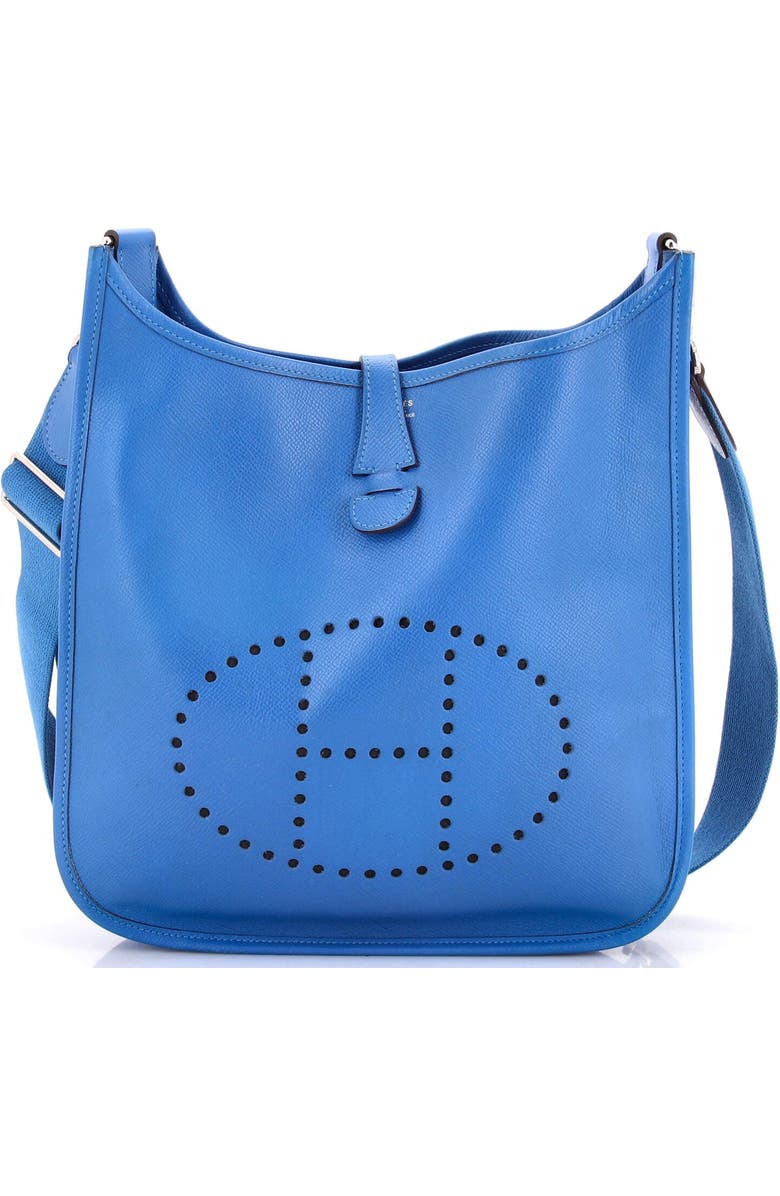 Pre-Owned Hermes Evelyne Bag Gen III Epsom PM, Main, color, Mykonos