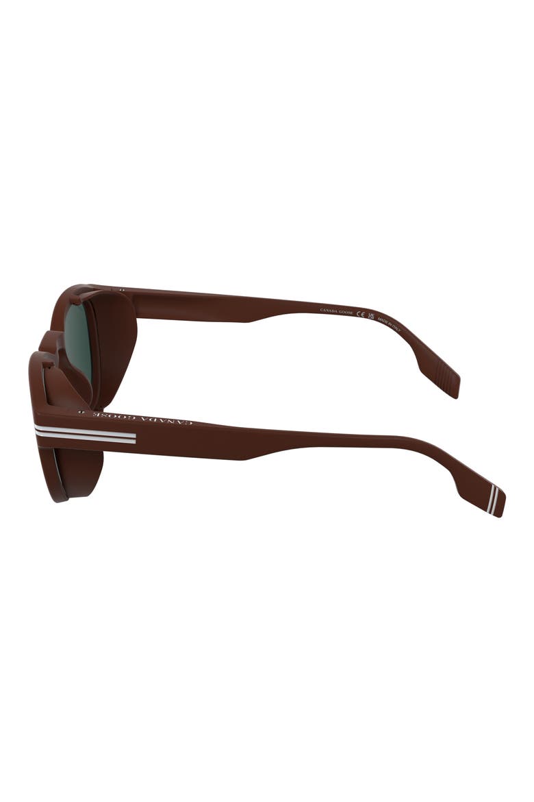 51mm Polarized Oval Sunglasses, Alternate, color, MATTE BURGUNDY