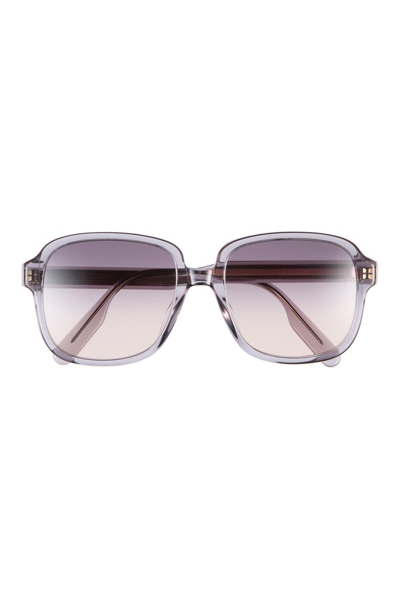 Dioribbon S1I 54mm Gradient Square Sunglasses, Main, color, GREY/ GRADIENT SMOKE