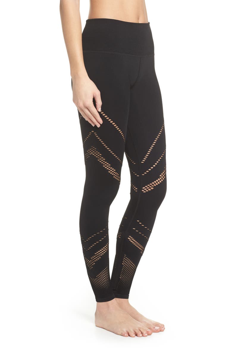 Seamless High Waist Leggings, Alternate, color, BLACK
