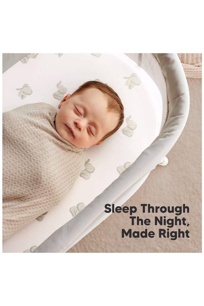 2-Pack Soothe Fitted Bassinet Sheets, Alternate, color, Elly