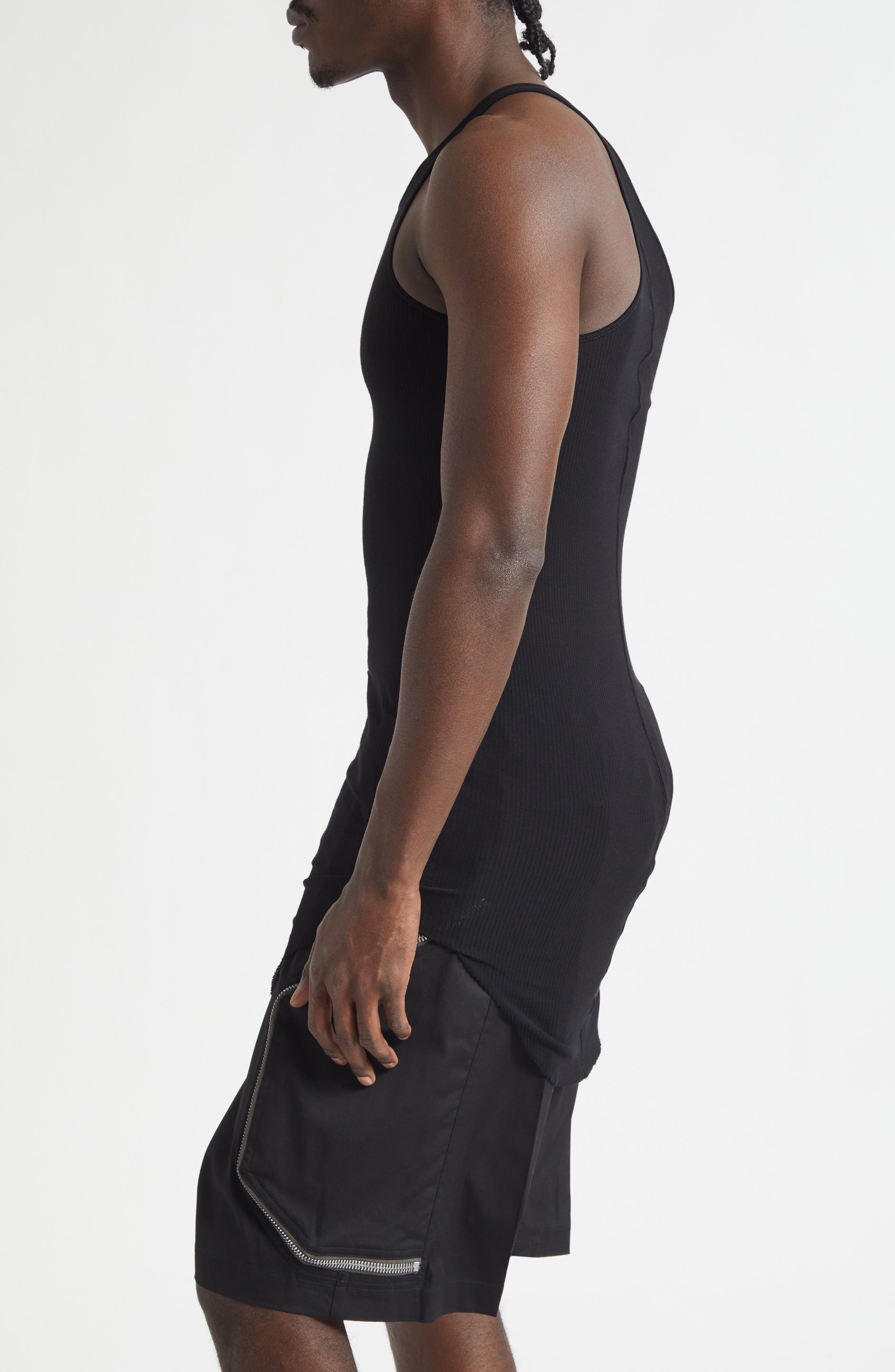 Basic Longline Cotton Rib Tank (Men) | Nordstrom