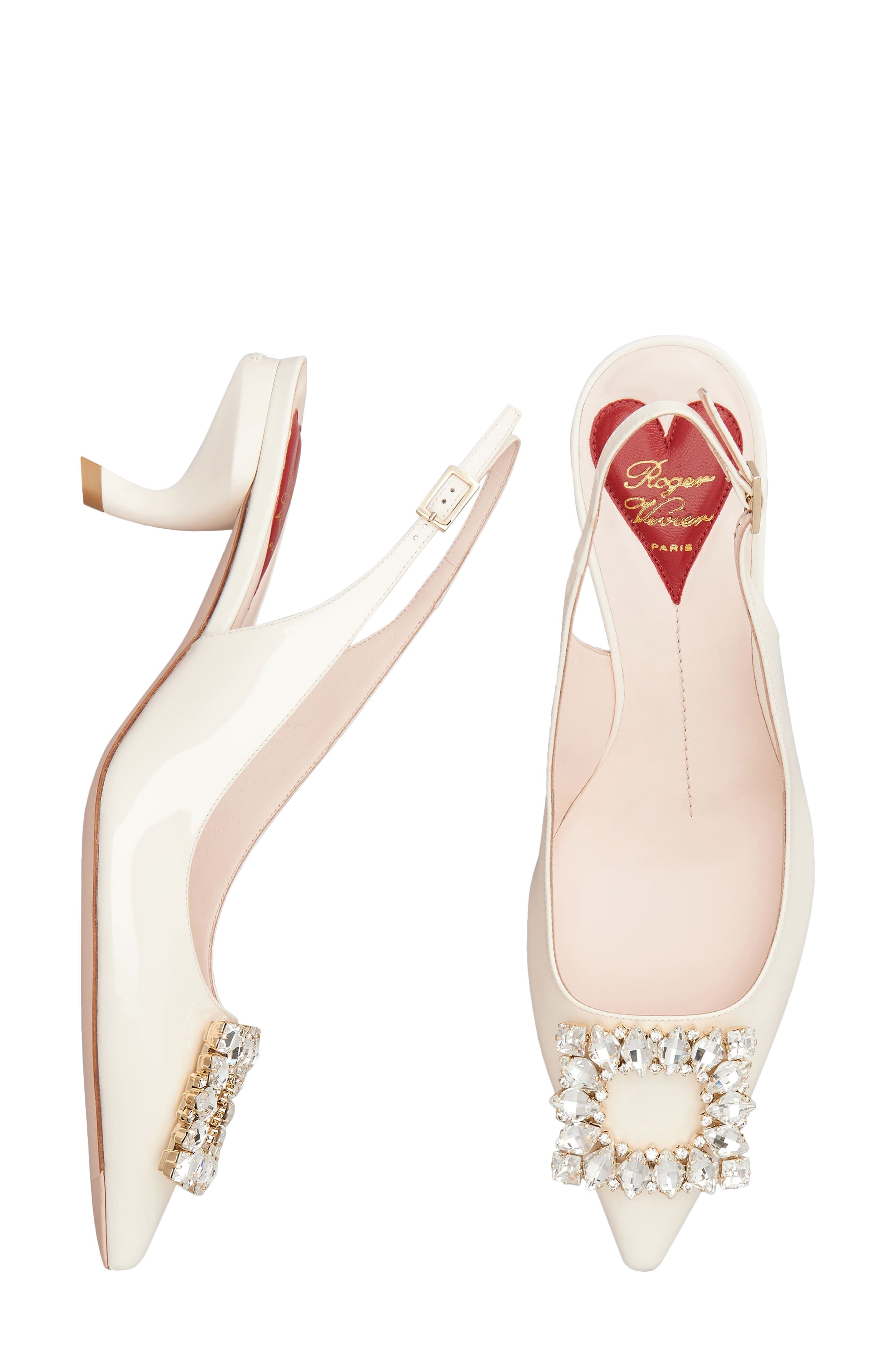 Roger Vivier Virgule Pointed Toe Slingback Pump, Alternate, color, Cire