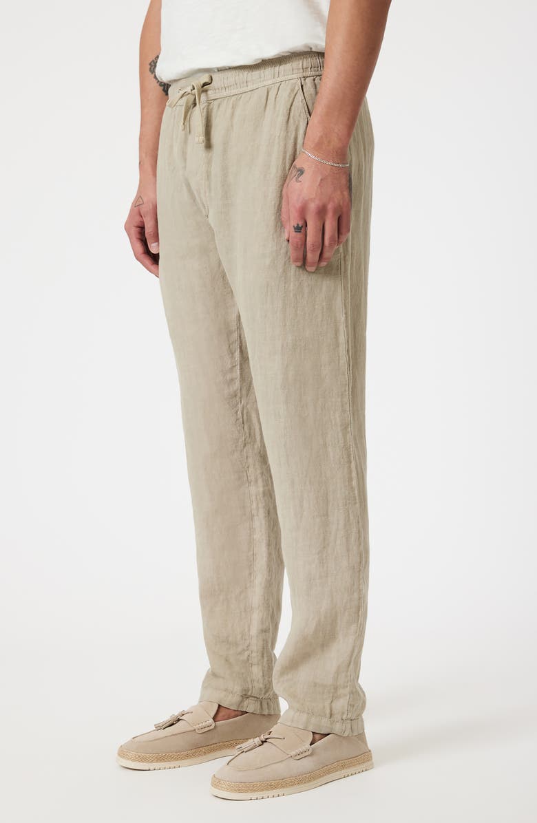 Mavi Jeans Drawstring Linen Pants, Alternate, color, Feather Gray