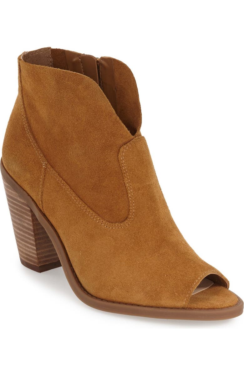 Jessica Simpson Open Toe Zip Bootie, Main, color,