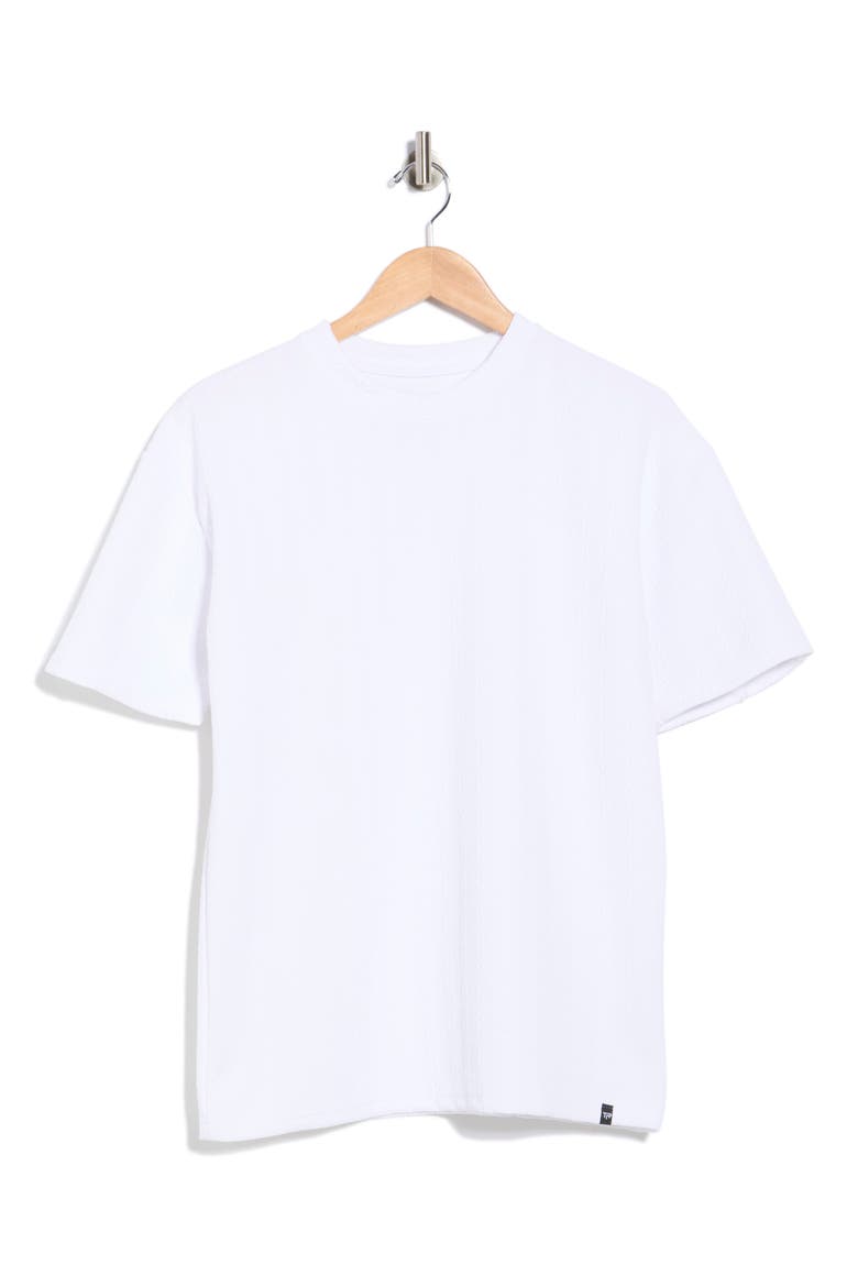 Textured Knit T-Shirt, Alternate, color, WHITE