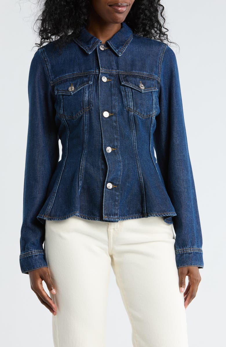 7 For All Mankind Lady Denim Jacket, Main, color, Kendallville