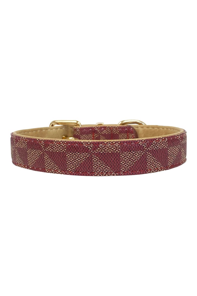 Fake Ruby Large DOGS OF GLAMOUR Evelyn Luxury Collar Red - Large | Nordstromrack