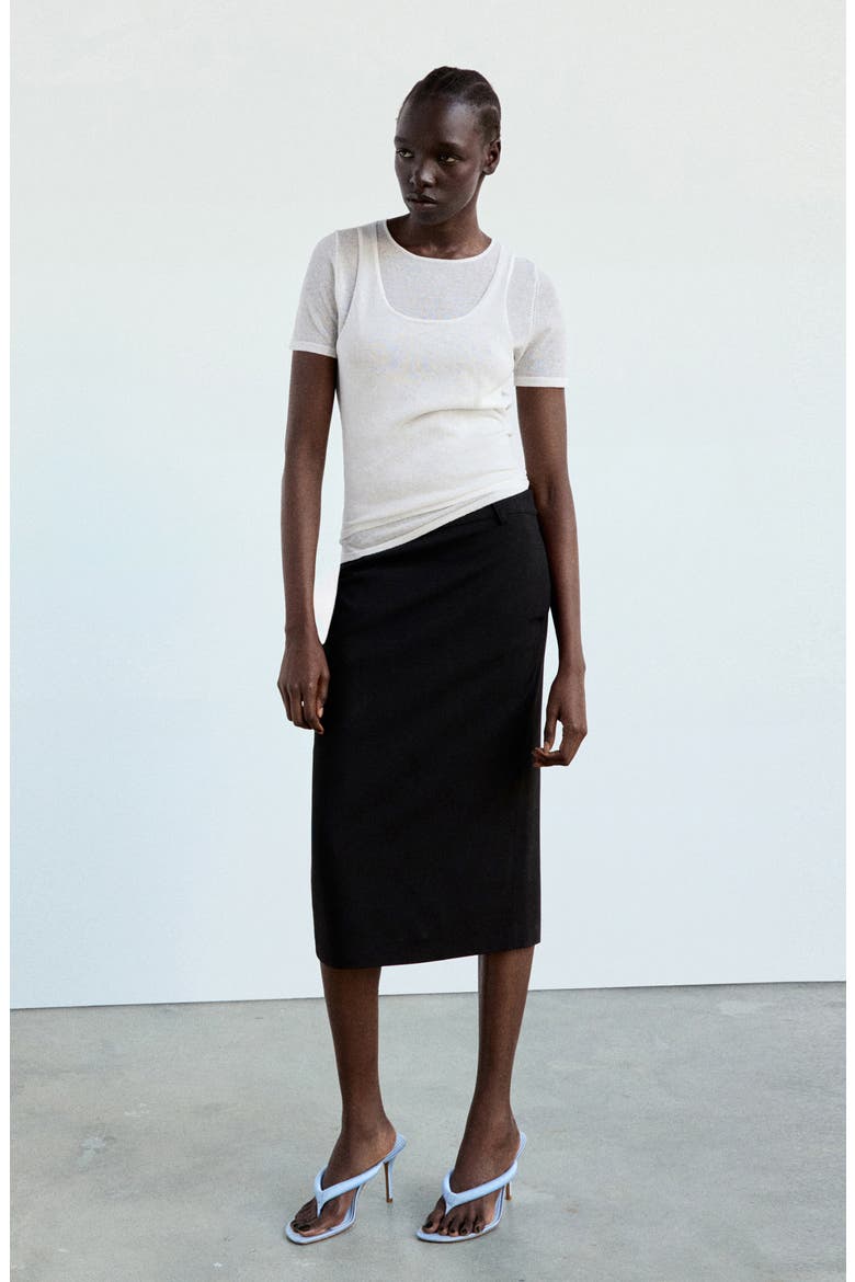 Layered Knit Sweater, Alternate, color, WHITE