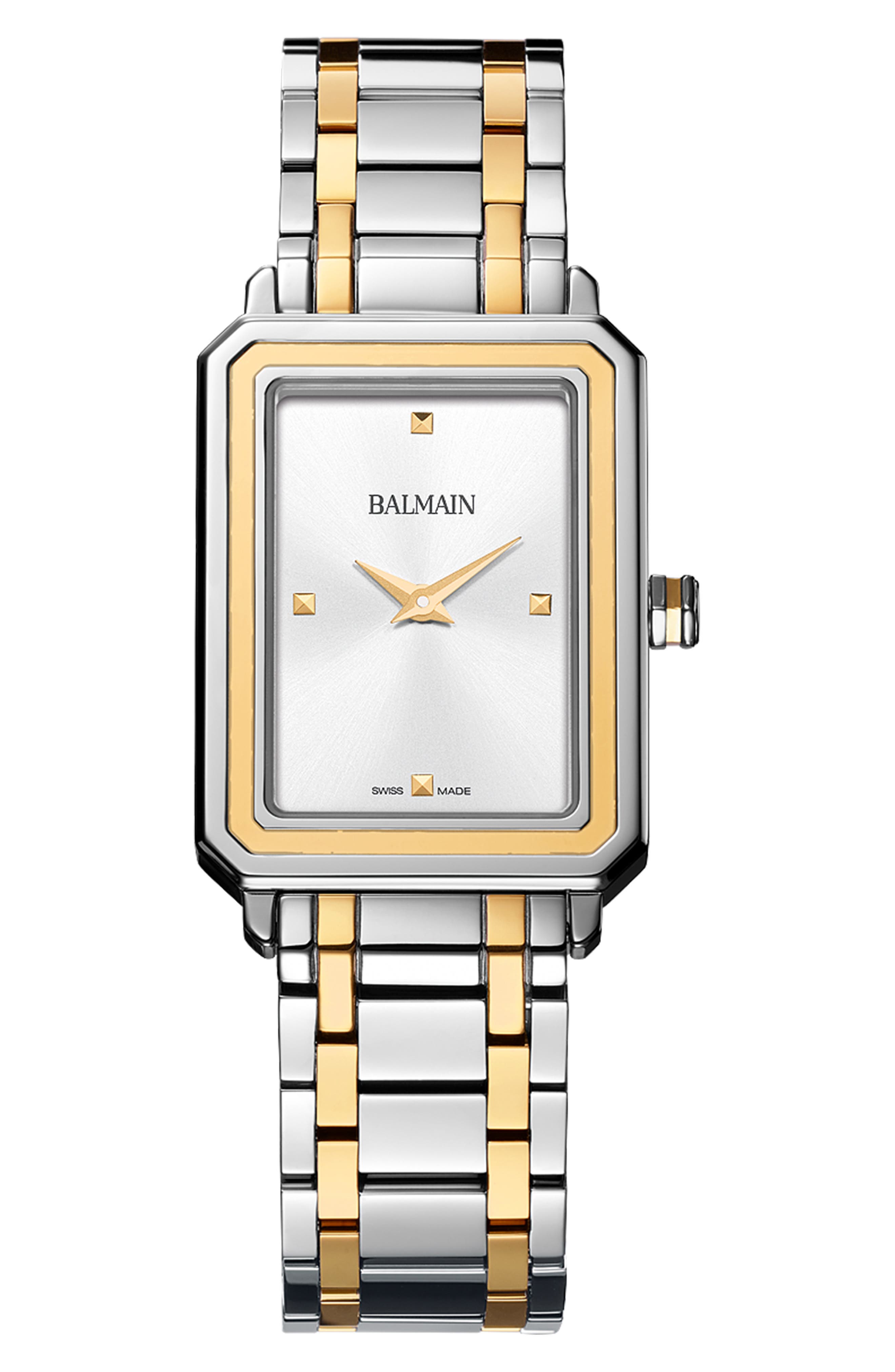 BALMAIN WATCHES Eirini Two-Tone Bracelet Watch, 25mm x 33mm in Two Tone 