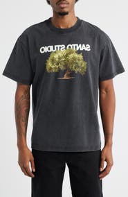 SANTO STUDIO Olive Tree Graphic T-Shirt