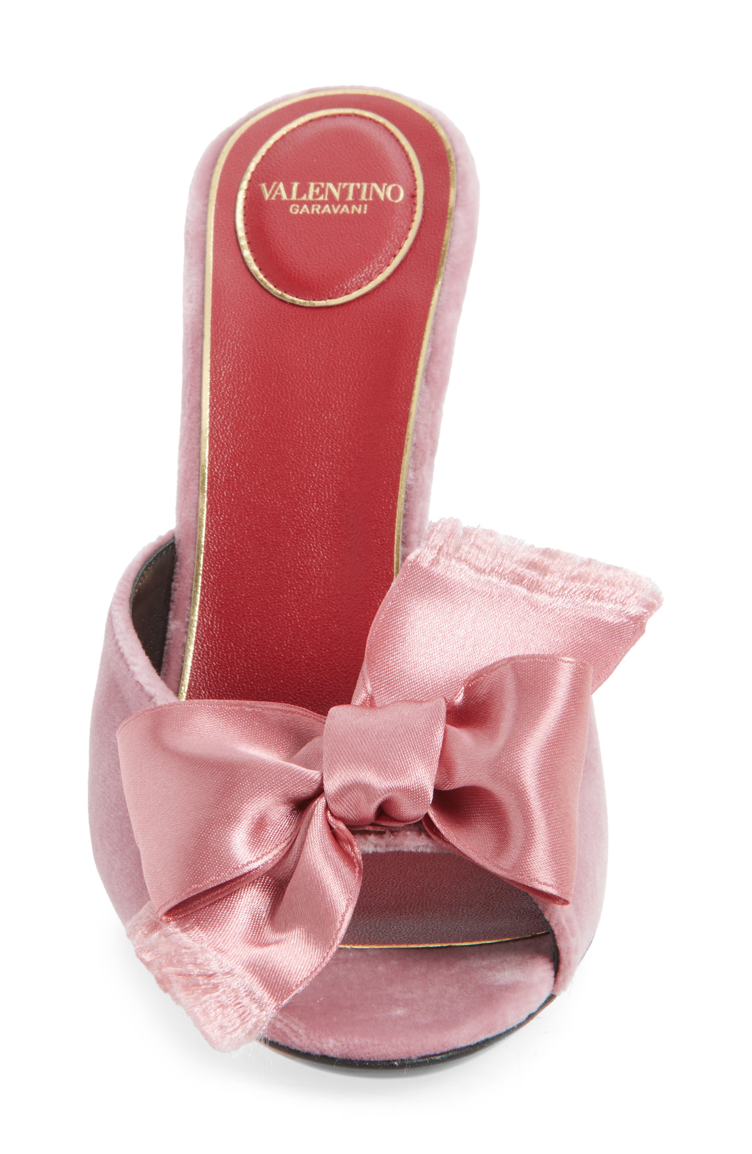Valentino Garavani Marie Bow Sandal, Alternate, color, Pink