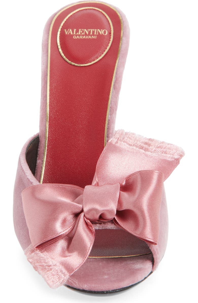Valentino Garavani Marie Bow Sandal, Alternate, color, Pink