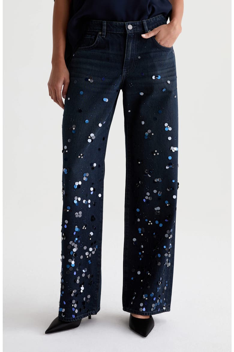 Adria Low Rise Wide Leg Jeans, Main, color, FLASHLIGHT