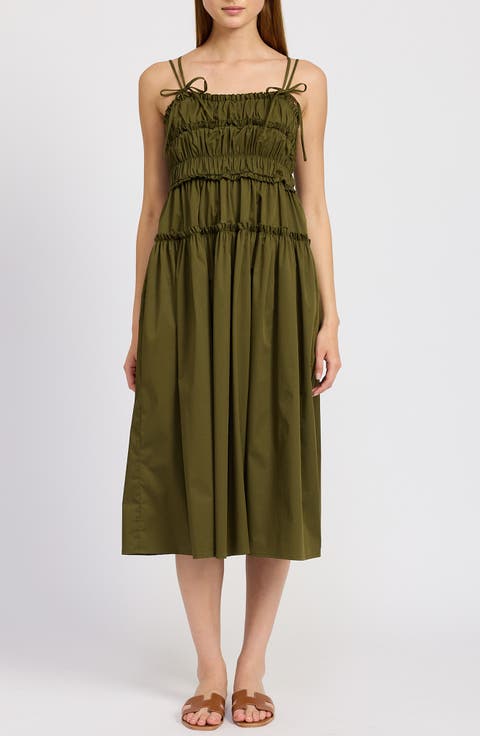 Marianne Cotton Blend Midi Sundress