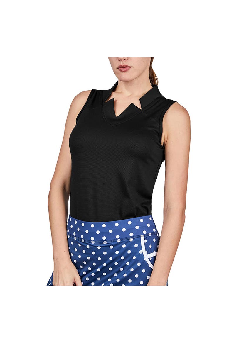Golf Colors Sleeveless Womens Golf Shirt, Main, color, Black