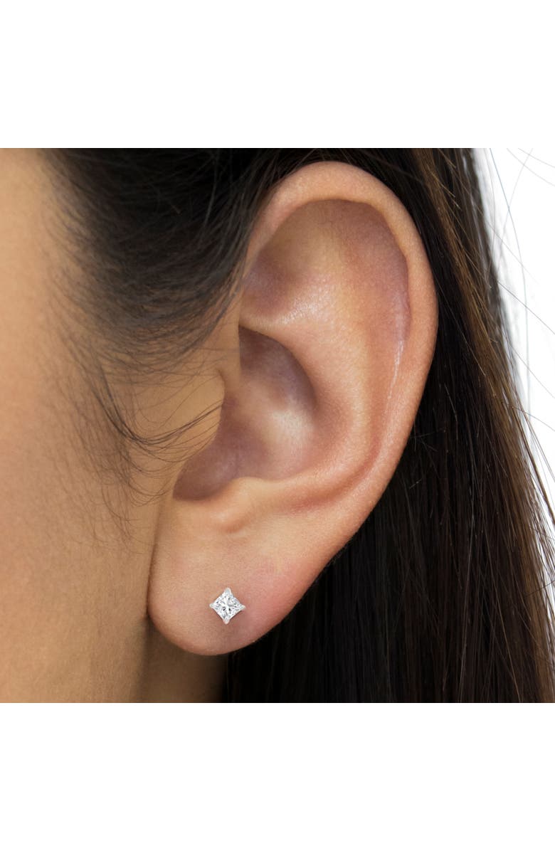 Haus of Brilliance AGS Certified 18K White Gold 1.0 Cttw Diamond Stud Earrings, Alternate, color, White