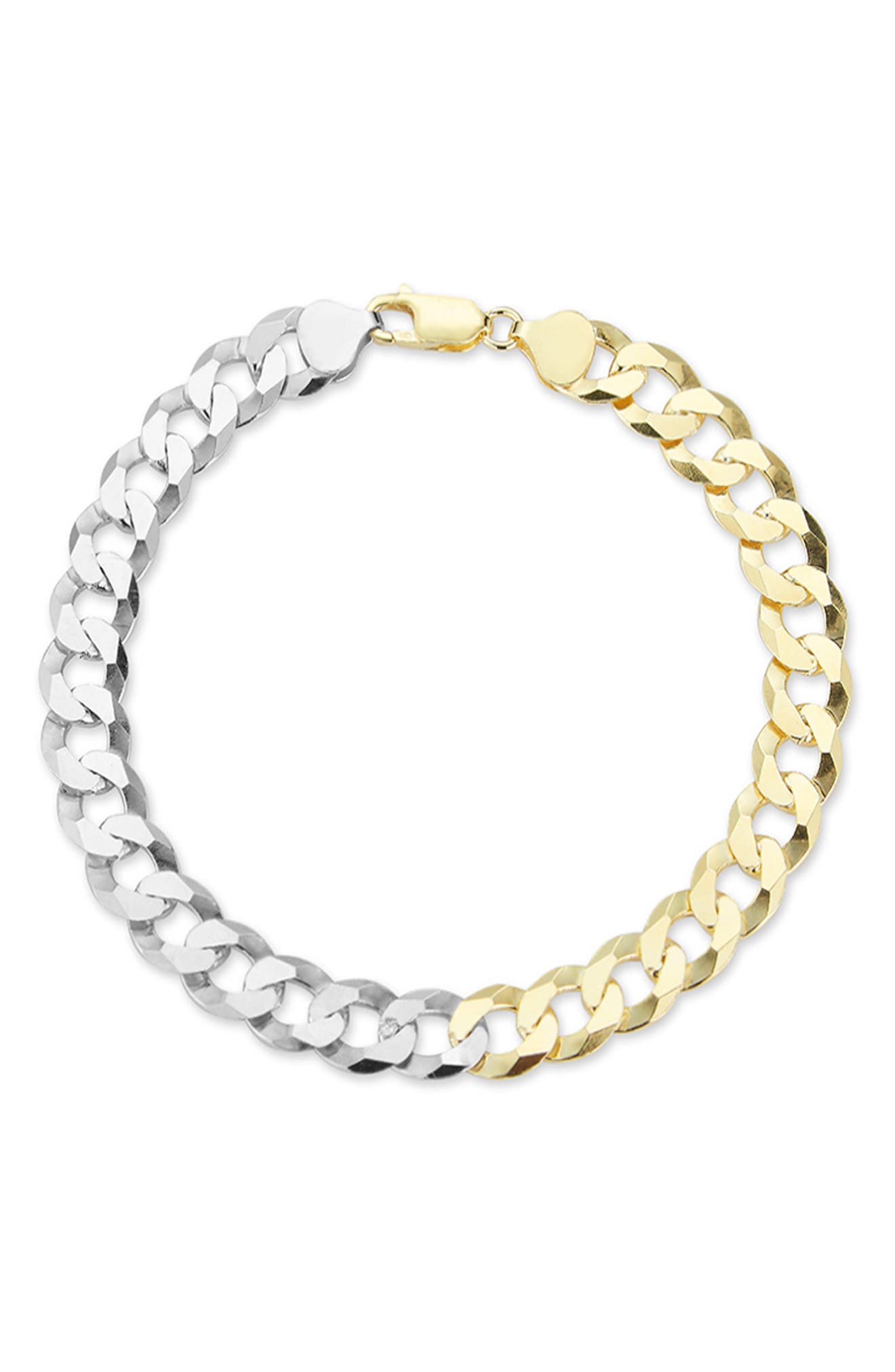 Two Tone Curb Chain Anklet