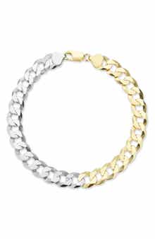 Two Tone Curb Chain Anklet