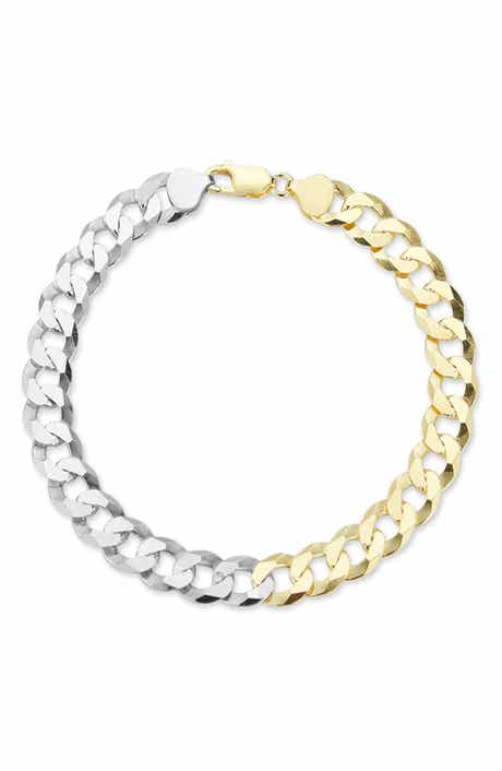 Two Tone Curb Chain Anklet