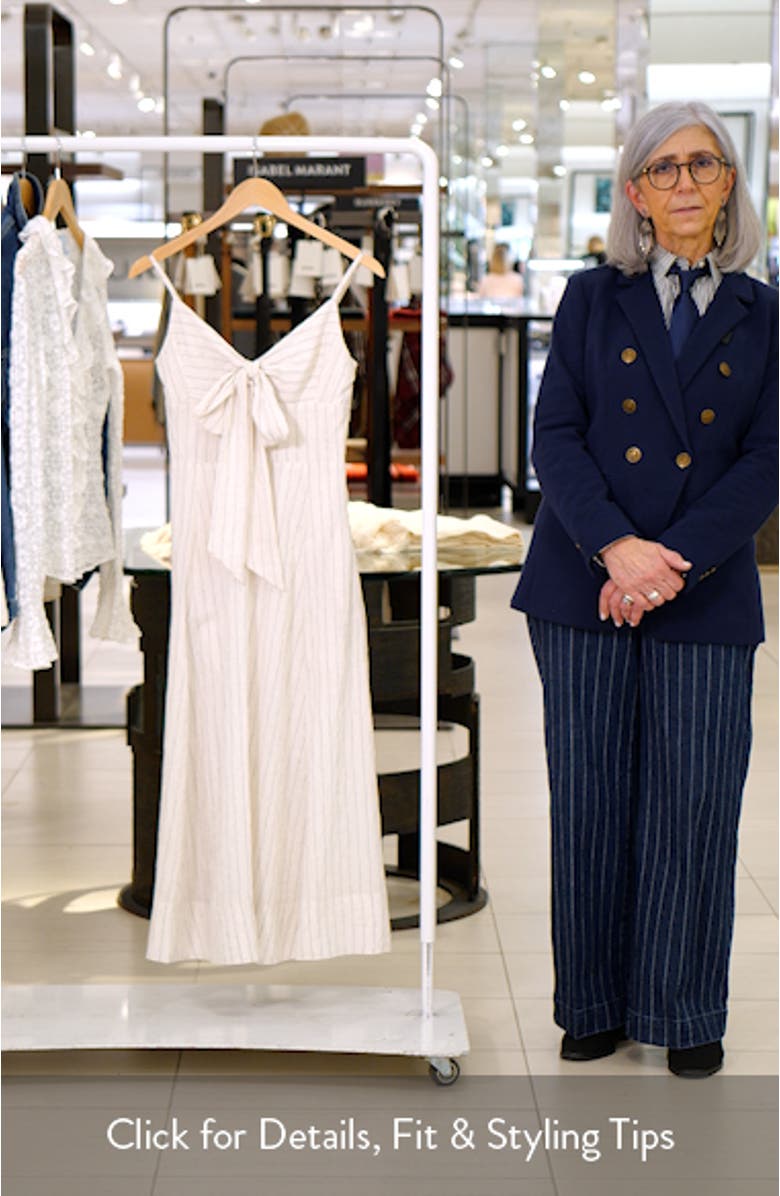 Luna Bow Front Sleeveless Midi Dress, sales video thumbnail