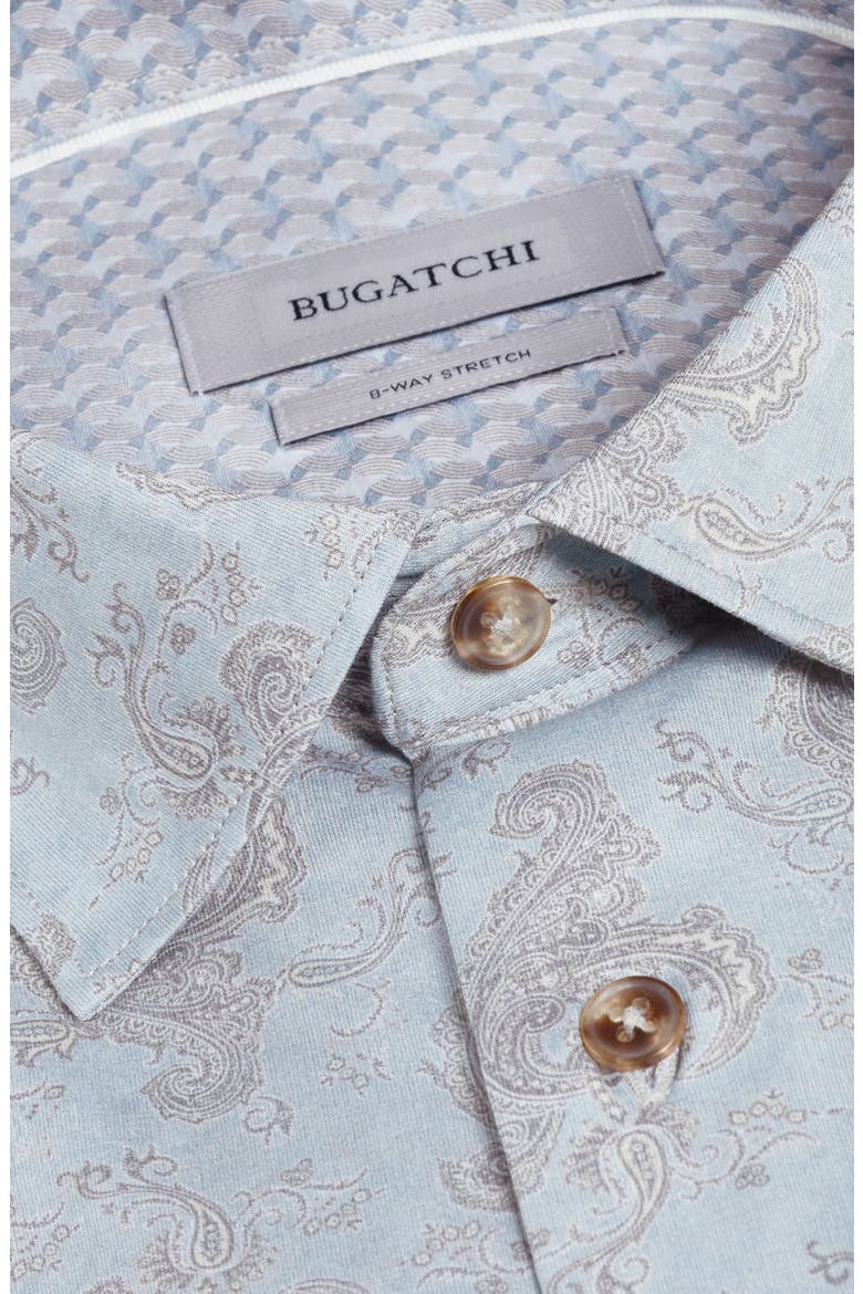 Jimmy OoohCotton® Paisley Button-Up Shirt, Alternate, color, SEAFOAM