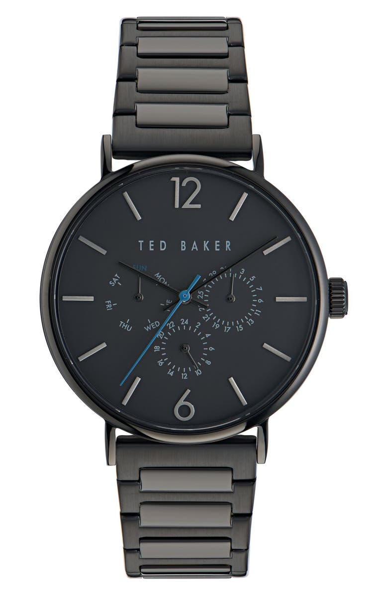 Ted Baker Recycled Stainless Steel Bracelet Watch, Main, color,