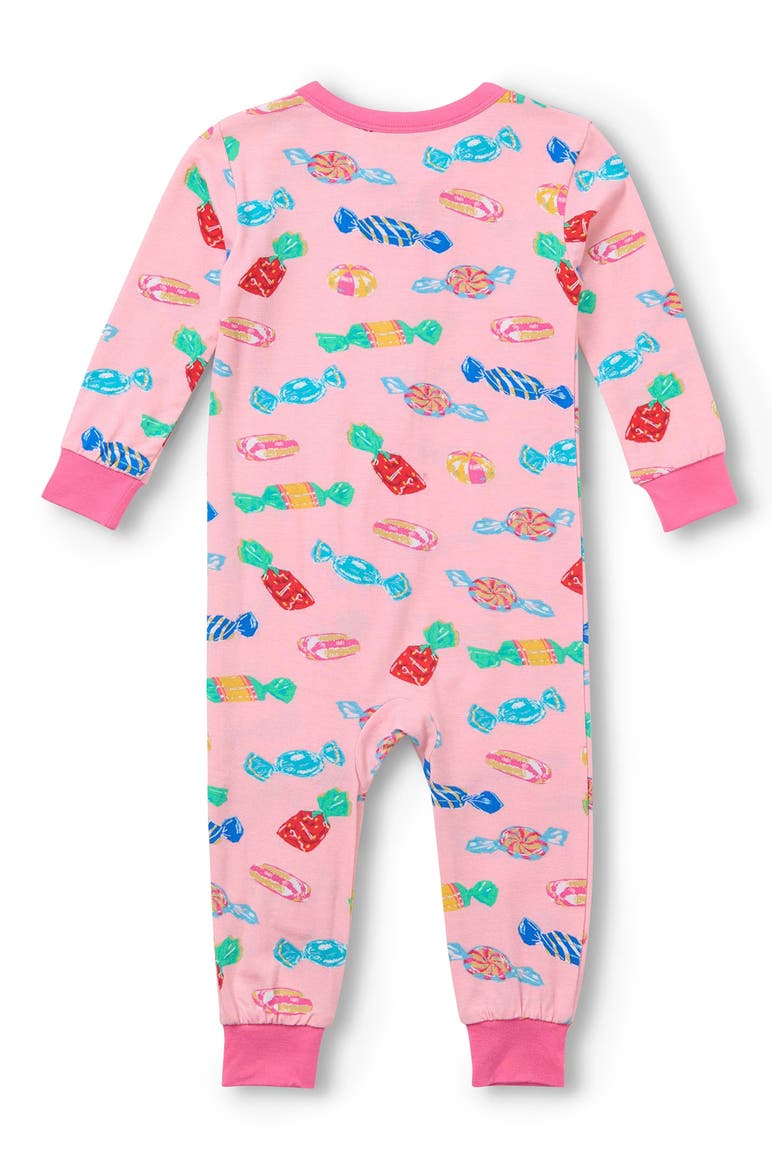 Delicious Candies One-Piece Sleeper, Alternate, color, ROSE SHADOW