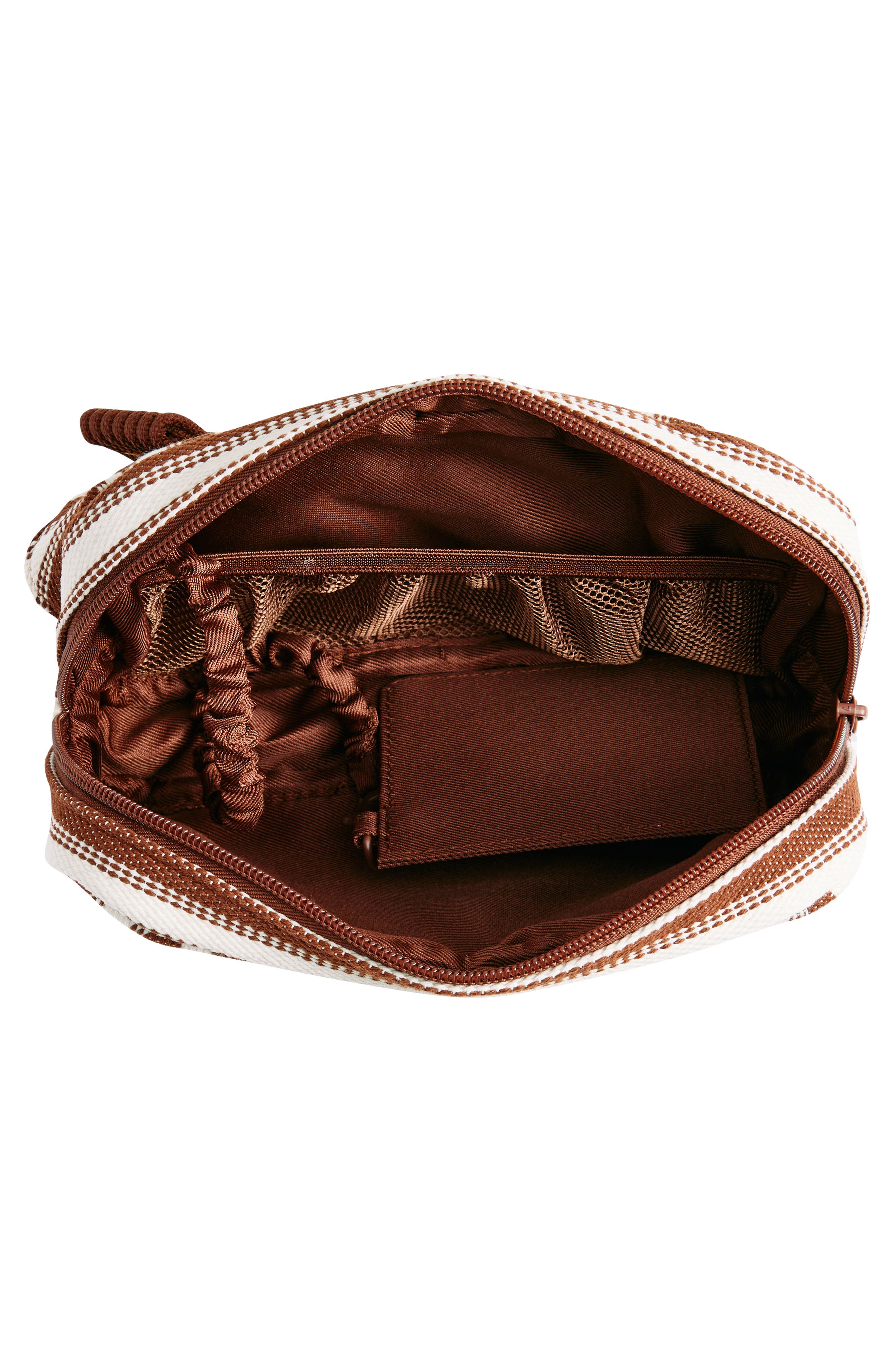 Béis The Striped Belt Bag, Alternate, color, Maple