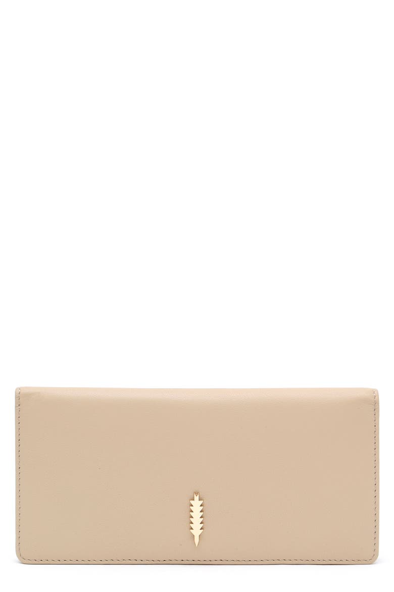 Anna Bifold Nappa Leather Wallet, Main, color, CASHEW