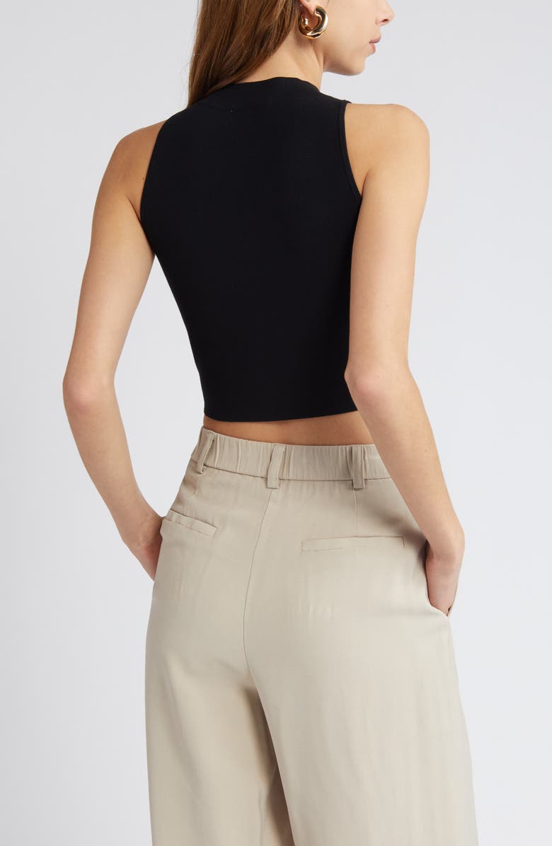 Open Edit Luxe Sculpt High Neck Tank, Alternate, color, 