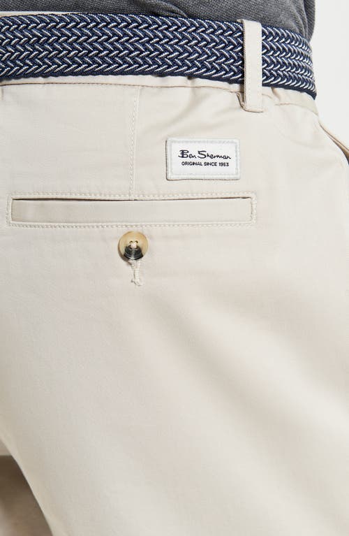 Ben Sherman Signature Stretch Twill Chino Shorts In Putty