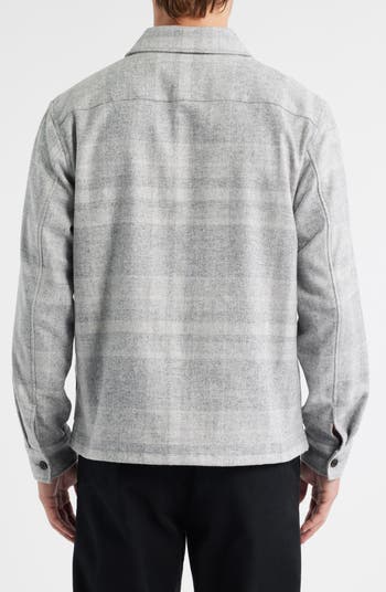 Theory Shaded Plaid Shirt Jacket | Nordstrom