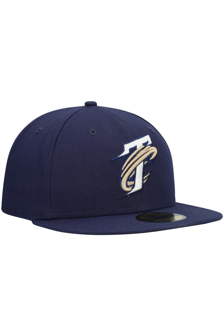 Men's New Era Navy Tri-City Dust Devils Authentic Collection Team Home 59FIFTY Fitted Hat, Alternate, color, Navy