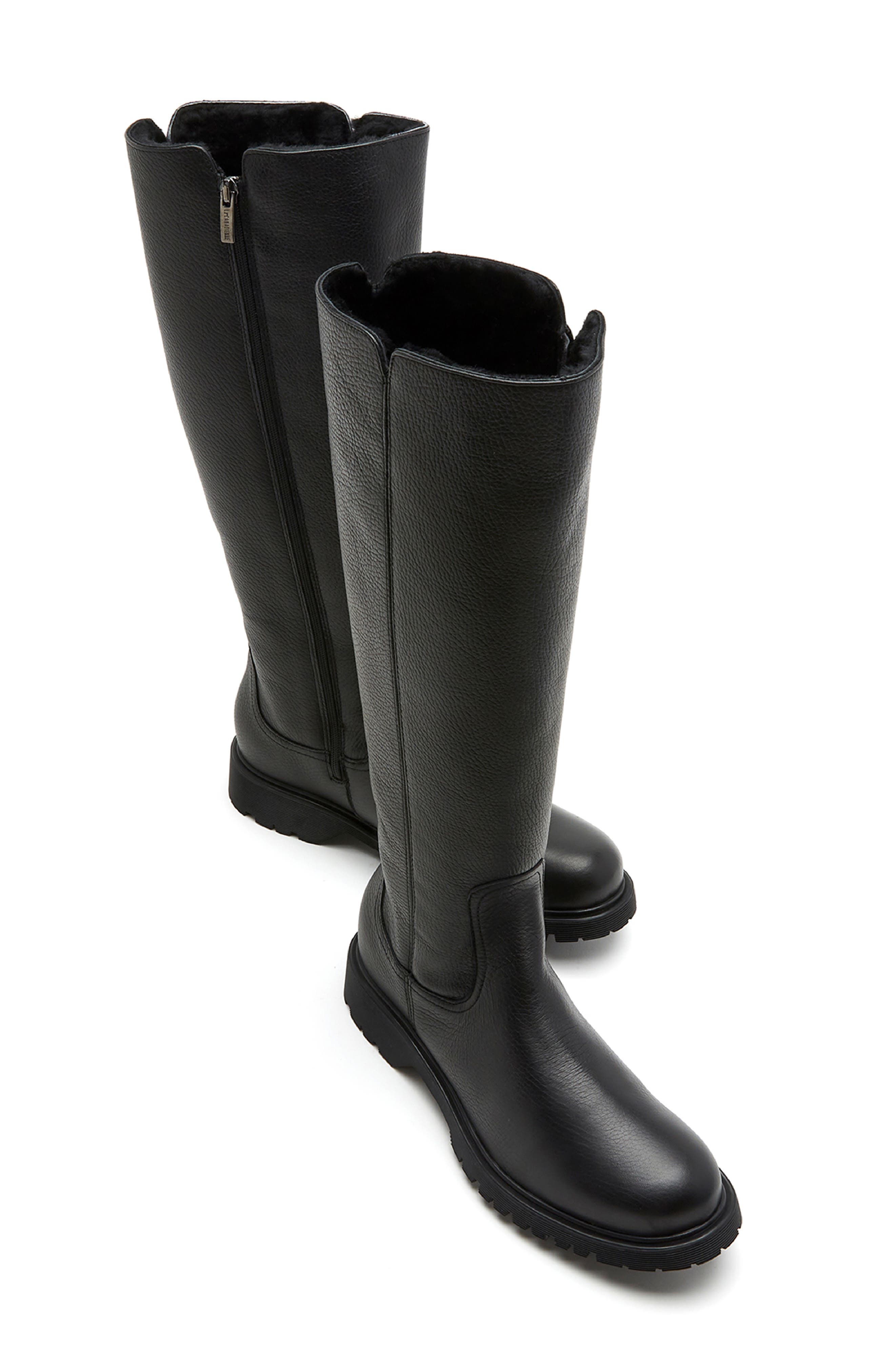 La Canadienne Harry Knee High Boot, Alternate, color, Black Pebble