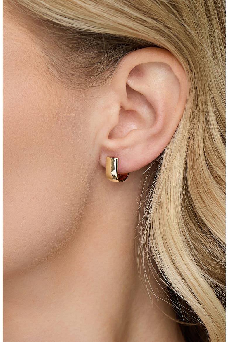 14K Gold Hoop Earrings, Alternate, color, 14K YELLOW GOLD