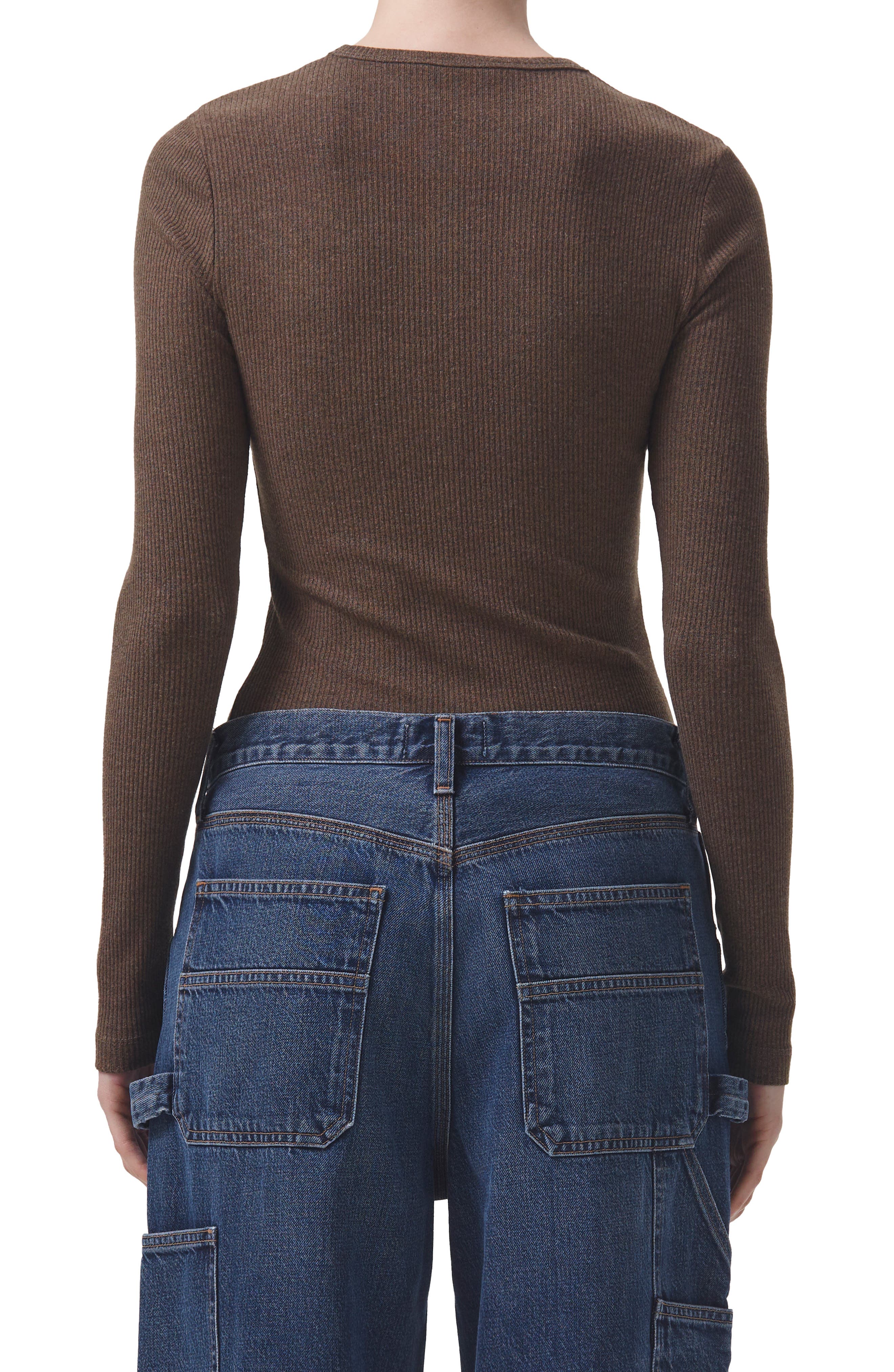 Delphi Slim Fit Ribbed T-Shirt - image 2