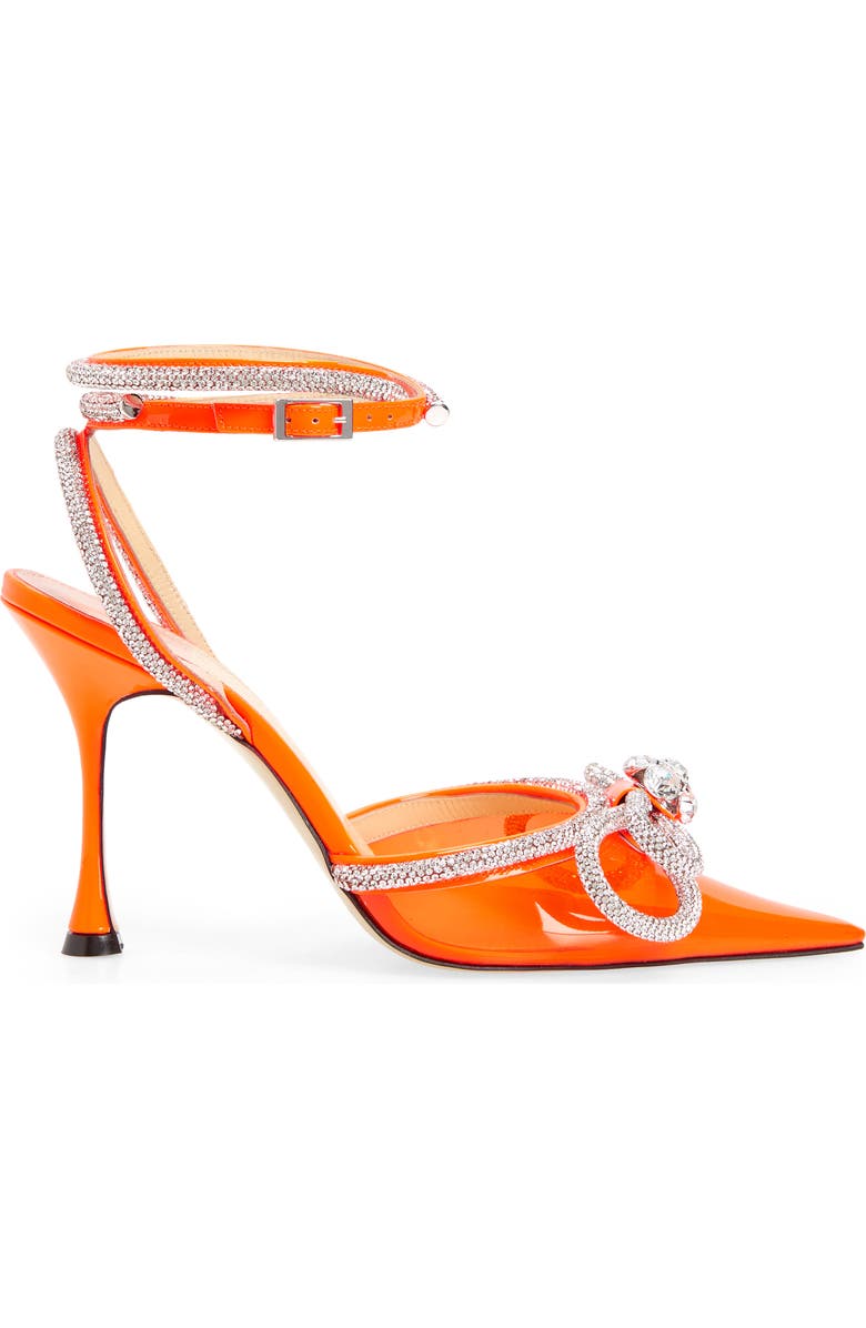 Mach & Mach Crystal Double Bow Pointed Toe Pump, Alternate, color,