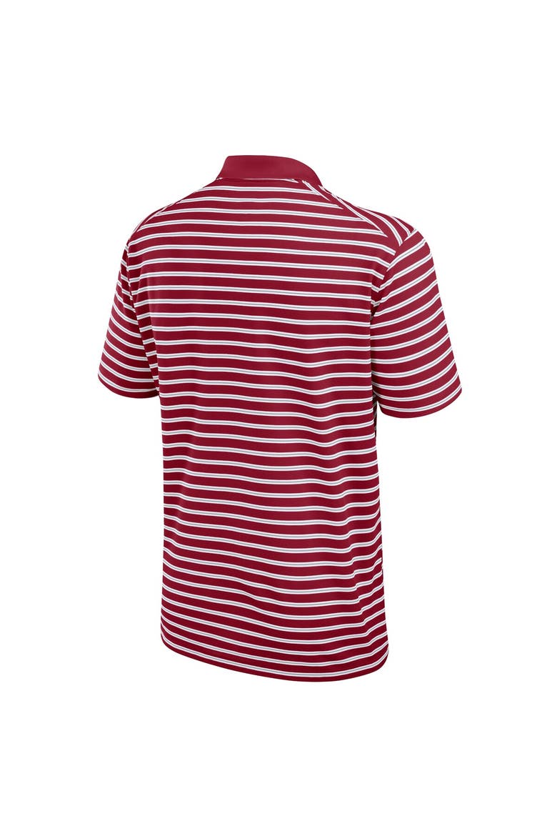Men's Nike Crimson/White Alabama Crimson Tide Primetime Victory Striped Performance Polo, Alternate, color, Crimson