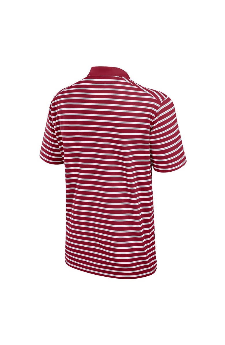 Nike Men's Nike Crimson/White Alabama Crimson Tide Primetime Victory Striped Performance Polo, Alternate, color, Crimson