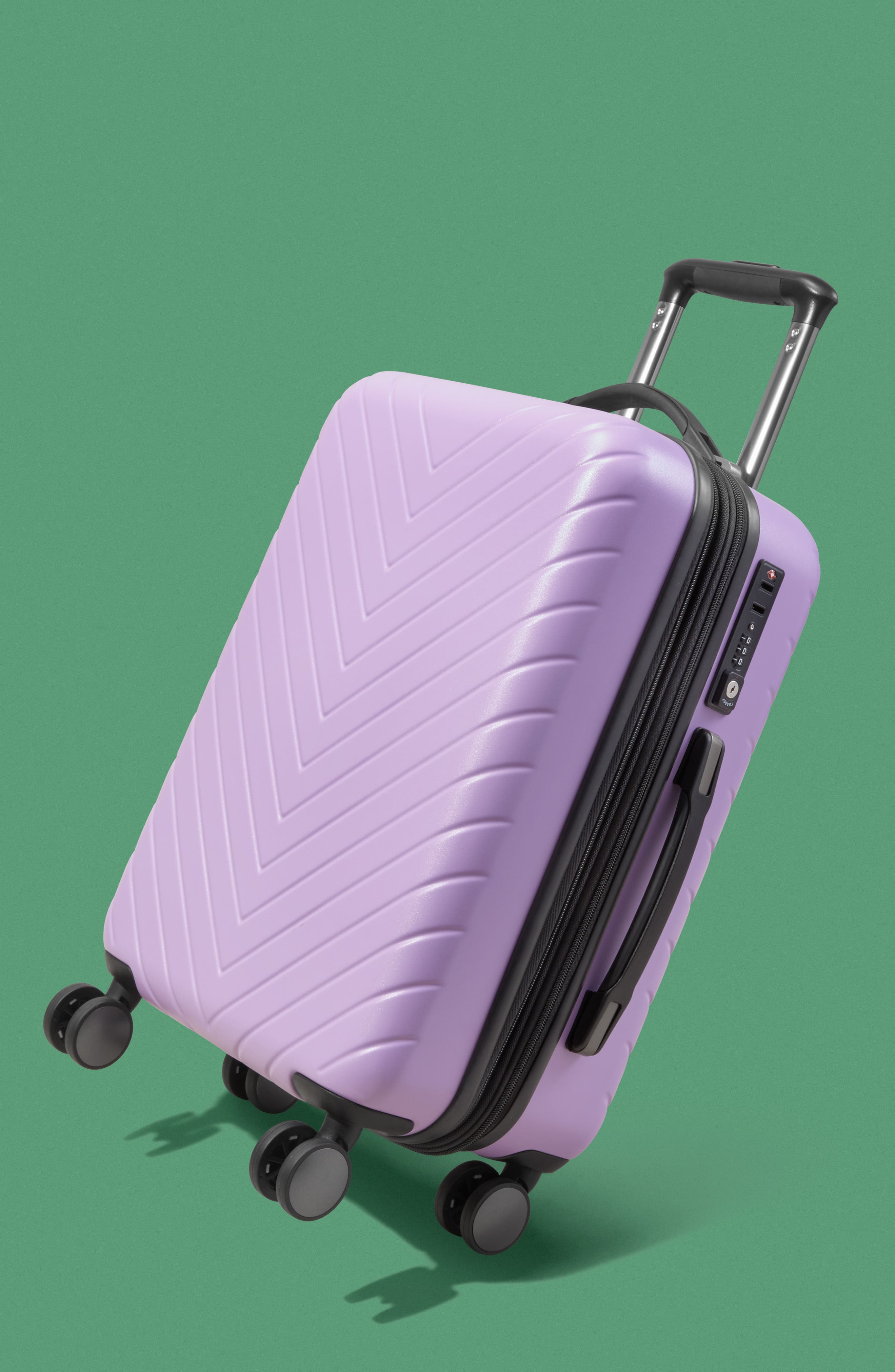 Nordstrom Chevron 20-Inch Spinner Carry-On, Alternate, color, 