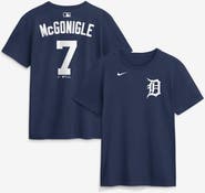 Nike Men's Nike Kevin McGonigle Navy Detroit Tigers Name & Number T-Shirt