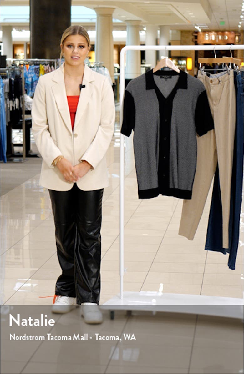 Harvey Short Sleeve Knit Button-Up Camp Shirt, sales video thumbnail