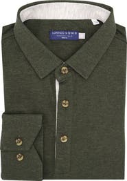 Lorenzo Uomo Long Sleeve Button-Up Polo