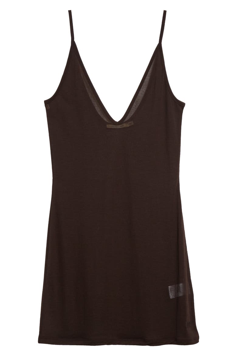 Colmado Semisheer Knit Minidress (Nordstrom Exclusive), Alternate, color, BROWN