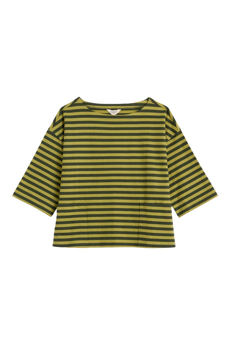 Buryan Stripe Organic Cotton T-Shirt, Alternate, color, MINI CORNISH BEECH F