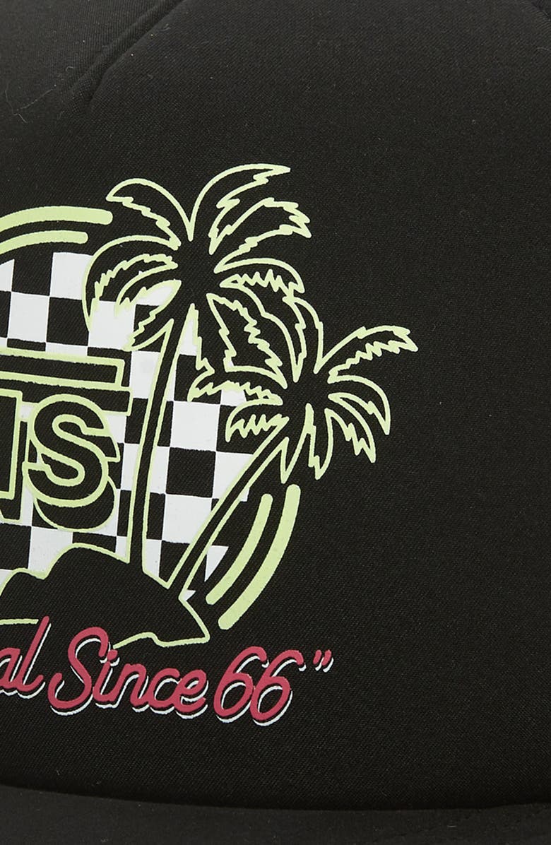 Vans Kids' Dual Palm Evo Logo Trucker Hat, Alternate, color, 