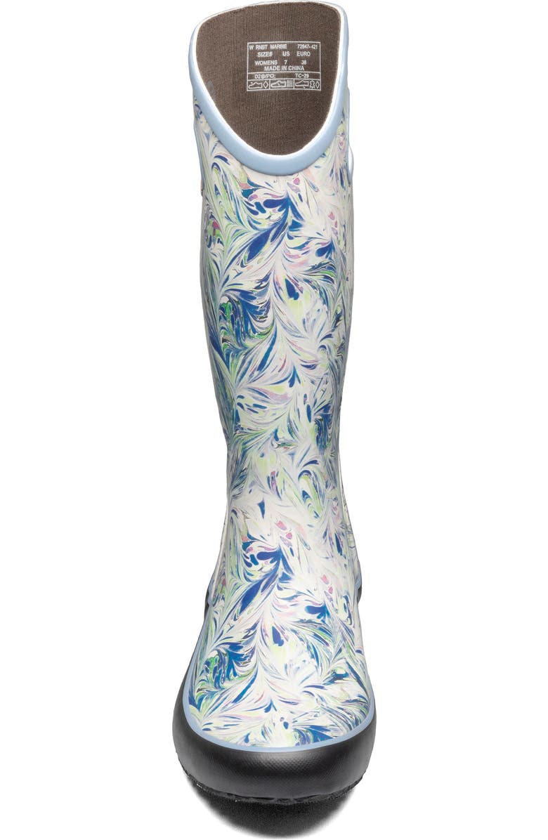 Bogs Marble Print Waterproof Rain Boot, Alternate, color,